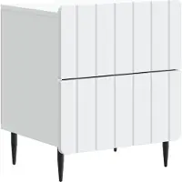 vidaXL Nachtkastje 2 st Wit 43 x 34,5 x 49,5 cm Bewerkt hout