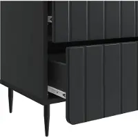 vidaXL Nachtkastje met lade Zwart 62 x 34,5 x 49,5 cm Bewerkt hout