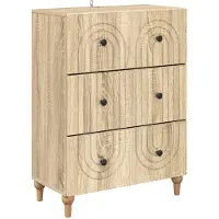 vidaXL Ladekast Sonoma Eiken 66 x 34,5 x 90 cm Bewerkt hout