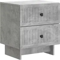 vidaXL Nachtkastje Betongrijs 43 x 34,5 x 47,5 cm Bewerkt hout