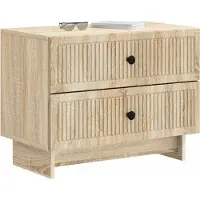 vidaXL Nachtkastje Sonoma Eiken 62 x 34,5 x 47,5 cm Bewerkt hout