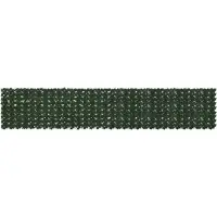 vidaXL Balkonscherm met bladeren Donkergroen 400 x 75 cm