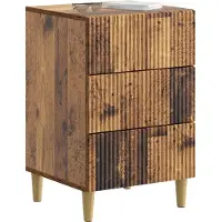 vidaXL Nachtkastje Oud hout 43 x 41 x 66,5 cm Bewerkt hout