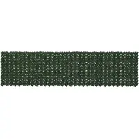 vidaXL Balkonscherm met bladeren Donkergroen 400 x 100 cm