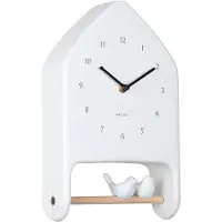 Karlsson Love Birds Wandklok | 20x32x7.1cm | Wit