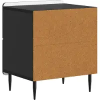vidaXL Nachtkastje met lade Zwart 43 x 34,5 x 49,5 cm Bewerkt hout