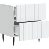vidaXL Nachtkastje 2 st Wit 43 x 34,5 x 49,5 cm Bewerkt hout