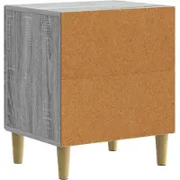 vidaXL Nachtkastje 2 pcs Grijs sonoma 43 x 34,5 x 50 cm Bewerkt hout