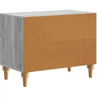 vidaXL Nachtkastje Grijs sonoma 62 x 34,5 x 48 cm Bewerkt hout