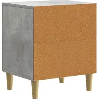vidaXL Nachtkastje 2 st Betongrijs 43 x 34,5 x 50 cm Bewerkt hout
