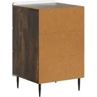 vidaXL Nachtkastje met lade Gerookt eiken 43x 41 x 68 cm Bewerkt hout