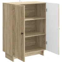 vidaXL Dressoir Sonoma Eiken 66 x 34,5 x 90 cm Bewerkt hout
