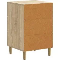 vidaXL Nachtkastje Sonoma Eiken 43 x 41 x 66,5 cm Bewerkt hout