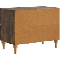 vidaXL Nachtkastje Gerookt eiken 62 x 34,5 x 48 cm Bewerkt hout