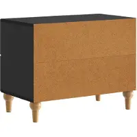 vidaXL Nachtkastje met lade Zwart 62 x 34,5 x 48 cm Bewerkt hout