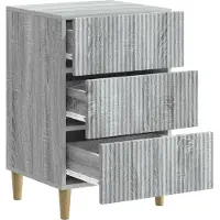 vidaXL Nachtkastje Grijs sonoma 43 x 41 x 66,5 cm Bewerkt hout
