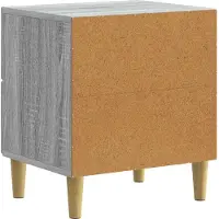 vidaXL Nachtkastje Grijs sonoma 43 x 34,5 x 48 cm Bewerkt hout