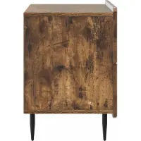 vidaXL Nachtkastje Gerookt eiken 62 x 34,5 x 49,5 cm Bewerkt hout