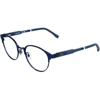 Lacoste L3115 48/18/135 Matte blauwe Metalen Bril BOY L3115