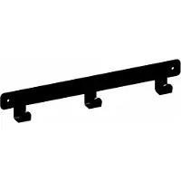 Gamet WS19 Serie - Zwarte Stijl Wandkapstok - 280mm - Modern - Loft