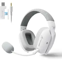 Attack Shark L80 PRO - Gaming Headset - Draadloos - 7.1 Surround Sound - Tri-Mode (2.4G/BT/3.5mm) - Dubbele Microfoon - 40mm Driver - Ultralicht 203g - PC/PS5/Xbox/Switch - Wit