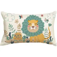 Ce - Decoratieve Kinderkussenhoes - Leeuw - 30x50cm - Polyester