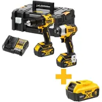 DeWalt DCK2062M2T Accu combiset 2-delig (DCD709 + DCF809) 18V XR 4.0Ah in TSTAK