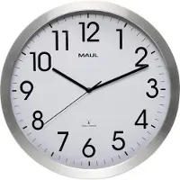 MAUL MAULmove Analoog Wandklok Wit, zilver 40 x 40 x 40 x 5,1 cm