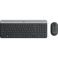 Logitech MK470 Slim Combo - Toetsenbord- en Muisset - QWERTZ DE - Draadloos - Grafiet