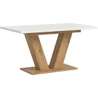 Ebuy24 Uitschuifbare Eettafel Motion Emob - Artisan & Wit - 150-190x76x90 Cm
