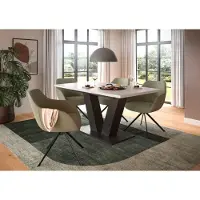 Ebuy24 Uitschuifbare Eettafel Motion Emob - Wit Grijs - 150-190x76x90 Cm