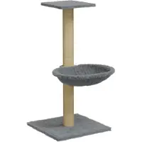 Syfax Kattenmeubel met sisal krabpaal 74 cm lichtgrijs