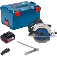 Bosch GKS 18V-68-2 accu-cirkelzaag 18 V 190 mm borstelloos + 1x accu 5,0 Ah + L-Boxx - zonder oplader