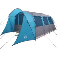 vidaXL Familietent met dak Blauw en Grijs 576 x 325 x 213 cm
