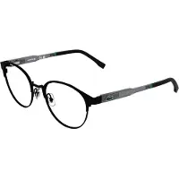Lacoste L3115 48/18/135 Matte zwarte Metalen Bril BOY L3115