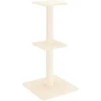Syfax Kattenmeubel met sisal krabpalen 73 cm crèmekleurig
