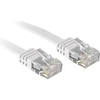 Lindy - Cordon de raccordement - RJ-45 (M) pour RJ-45 (M) - 2 m - UTP - CAT 6 - moulé plat - blanc