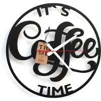 Decorizzly Coffe Serie - Wandklok - Grote Wijzerplaat - Stijlvol Ontwerp -