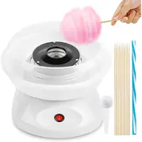 Ren Suikerspinmachines - Suikerspin - Suikerspinmachine - Met Stokjes -Wit - 25cm x 25 cm x 27cm ; 1.16 kg