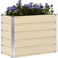 vidaXL Plantenbak Ivoor 100 x 50 x 75 cm Gegevens staal