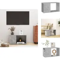 vidaXL Tv-meubel - Tv-meubels - Tv-meubelen - Tv-meubilair - Tv-meubel 60x24x32 cm bewerkt hout betongrijs