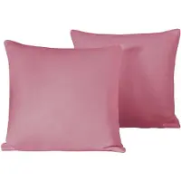 De Witte Lietaer Set Kussenslopen Olivia Blossom - 2 stuks - 40 x 40 cm - Roze - Katoen Satijn