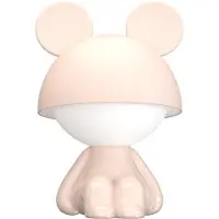 Luxus Tafellamp Nachtlamp Kinderkamer Mouse - Roze - Nachtlampje baby - Voor kinderen - Slaapkamer - 7 kleuren licht - RGB - Bluetooth speaker - Draadloos - Oplaadbaar