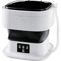 Ren Camping Wasmachine - Mini Wasmachine - Wasmachines - met 2 Wasprogramma's en een Centrifuge - Opvouwbaar en Stil - 1 KG - Wit - 30cm x 30cm x 30cm