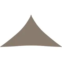 The Living Store Zonnezeil - Driehoekig - 5 x 5 x 6 m - Taupe - Waterbestendig