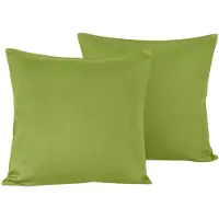 De Witte Lietaer Sierkussenhoes Olivia Cactus Satijn 40 x 40 cm (Set van 2)