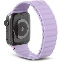 Decoded Traction Lite magnetische armband 38-40-41 mm (Silicone, Apple Watch serie 8), Horlogebandjes, Paars