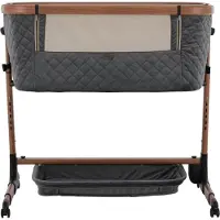 Qute Q-wiggle electric Co-Sleeper antra - walnut