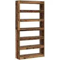 vidaXL Boekenkast 6-laags 100 x 30 x 198 cm Bewerkt hout Afvalhout