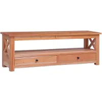 vidaXL Tv-meubel 115x30x40 cm massief mahoniehout - Tv-kast - Tv-kasten - Tv-standaard - Wandtafel